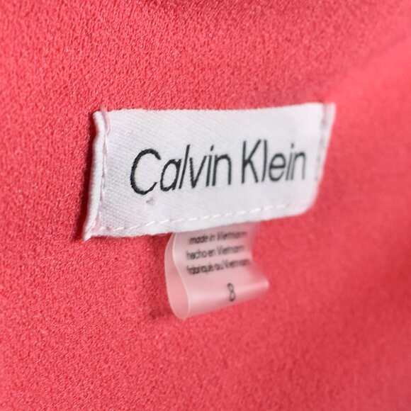 Calvin Klein Belted Sleeveless Wide Leg Jumpsuit - 8 - Picture 8 of 8